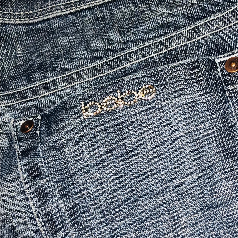 Bebe Bling jean Bermuda shorts